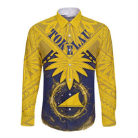 Tokelau Tokehega Day Long Sleeve Button Shirt National Badge Special Style - Polynesian Pride