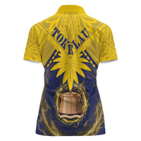 Tokelau Tokehega Day Women Polo Shirt National Badge Special Style - Polynesian Pride