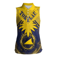 Tokelau Tokehega Day Women Sleeveless Polo Shirt National Badge Special Style - Polynesian Pride