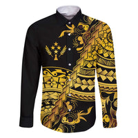 Kosrae Liberation Day Family Matching Tank Maxi Dress and Hawaiian Shirt Polynesian Floral Tattoo - Polynesian Pride