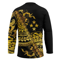 Kosrae Liberation Day Hockey Jersey Polynesian Floral Tattoo - Polynesian Pride