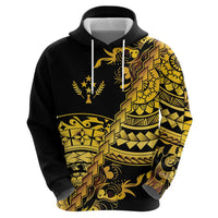 Kosrae Liberation Day Hoodie Polynesian Floral Tattoo - Polynesian Pride