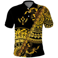 Kosrae Liberation Day Polo Shirt Polynesian Floral Tattoo - Polynesian Pride