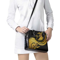 Kosrae Liberation Day Shoulder Handbag Polynesian Floral Tattoo - Polynesian Pride