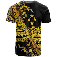 Kosrae Liberation Day T Shirt Polynesian Floral Tattoo - Polynesian Pride