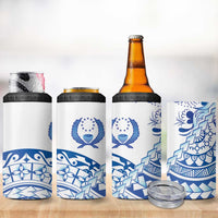 Pohnpei Liberation Day 4 in 1 Can Cooler Tumbler Polynesian Floral Tattoo LT05 - Polynesian Pride