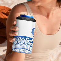 Pohnpei Liberation Day 4 in 1 Can Cooler Tumbler Polynesian Floral Tattoo LT05 - Polynesian Pride