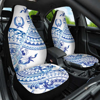Pohnpei Liberation Day Car Seat Cover Polynesian Floral Tattoo - Polynesian Pride
