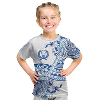 Pohnpei Liberation Day Kid T Shirt Polynesian Floral Tattoo - Polynesian Pride