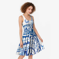 Pohnpei Liberation Day Midi Dress Polynesian Floral Tattoo - Polynesian Pride