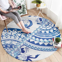 Pohnpei Liberation Day Round Carpet Polynesian Floral Tattoo LT05 - Polynesian Pride