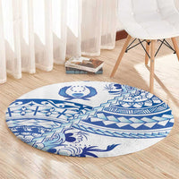 Pohnpei Liberation Day Round Carpet Polynesian Floral Tattoo LT05 - Polynesian Pride