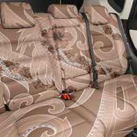 Hawaii Brown Hibiscus Pikake Lei Back Car Seat Cover LT05 - Polynesian Pride
