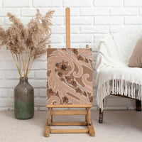 Hawaii Brown Hibiscus Pikake Lei Canvas Wall Art LT05 - Polynesian Pride