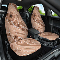 Hawaii Brown Hibiscus Pikake Lei Car Seat Cover - Polynesian Pride