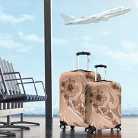 Hawaii Brown Hibiscus Pikake Lei Luggage Cover LT05 - Polynesian Pride