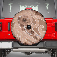 Hawaii Brown Hibiscus Pikake Lei Spare Tire Cover - Polynesian Pride