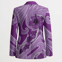 Hawaii Violet Hibiscus Pikake Lei Blazer LT05 - Polynesian Pride