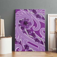 Hawaii Violet Hibiscus Pikake Lei Canvas Wall Art LT05 - Polynesian Pride