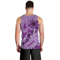 Hawaii Violet Hibiscus Pikake Lei Men Tank Top LT05 - Polynesian Pride