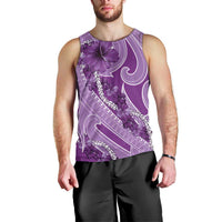 Hawaii Violet Hibiscus Pikake Lei Men Tank Top LT05 - Polynesian Pride