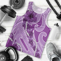 Hawaii Violet Hibiscus Pikake Lei Men Tank Top LT05 - Polynesian Pride