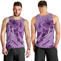 Hawaii Violet Hibiscus Pikake Lei Men Tank Top LT05 - Polynesian Pride