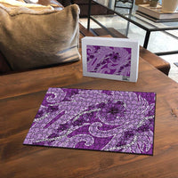 Hawaii Violet Hibiscus Pikake Lei Puzzle - Polynesian Pride
