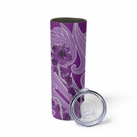 Hawaii Violet Hibiscus Pikake Lei Skinny Tumbler - Polynesian Pride