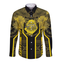 Niue The Rock Long Sleeve Button Shirt The Island Of The Uga - Polynesian Pride