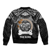 personalized-pitbull-dog-sleeve-zip-bomber-jacket-with-polynesian-heart-name-tags