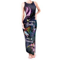 Personalised Polynesia Memorial Tank Maxi Dress Always Remembered Dragonfly Polynesian Style LT05 Women Colorful - Polynesian Pride