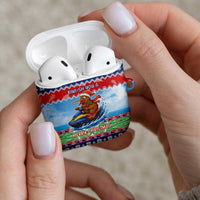 New Zealand Christmas AirPods Case Funny Jet Ride Kiwi Xmas - Polynesian Pride