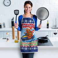 New Zealand Christmas Apron Funny Jet Ride Kiwi Xmas - Polynesian Pride