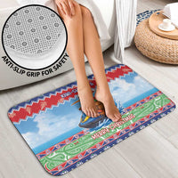 New Zealand Christmas Bathroom Set Funny Jet Ride Kiwi Xmas - Polynesian Pride