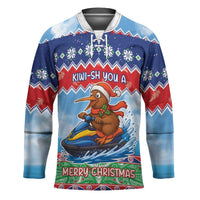 New Zealand Christmas Hockey Jersey Funny Jet Ride Kiwi Xmas - Polynesian Pride