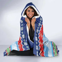 New Zealand Christmas Hooded Blanket Funny Jet Ride Kiwi Xmas - Polynesian Pride