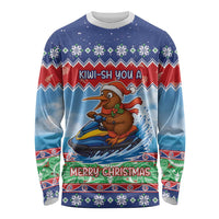 New Zealand Christmas Long Sleeve Shirt Funny Jet Ride Kiwi Xmas - Polynesian Pride