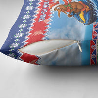 New Zealand Christmas Pillow Cover Funny Jet Ride Kiwi Xmas - Polynesian Pride
