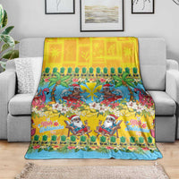 Hawaii Christmas Blanket Mele Kalikimaka Tropical Vibes - Polynesian Pride