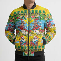 Hawaii Christmas Bomber Puffer Jacket Mele Kalikimaka Tropical Vibes - Polynesian Pride
