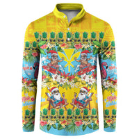 Hawaii Christmas Button Sweatshirt Mele Kalikimaka Tropical Vibes - Polynesian Pride