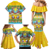 Hawaii Christmas Family Matching Mermaid Dress and Hawaiian Shirt Mele Kalikimaka Tropical Vibes - Polynesian Pride