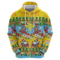 Hawaii Christmas Hoodie Mele Kalikimaka Tropical Vibes - Polynesian Pride