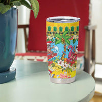 Hawaii Christmas Tumbler Cup Mele Kalikimaka Tropical Vibes - Polynesian Pride
