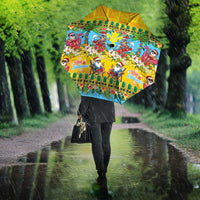 Hawaii Christmas Umbrella Mele Kalikimaka Tropical Vibes - Polynesian Pride