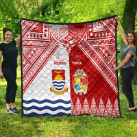 Tonga And Kiribati Quilt Coat Of Arms Polynesian Pattern LT05 - Polynesian Pride