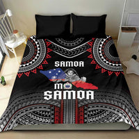 Samoa Black Saturday Bedding Set Samoan Warrior Tribal Pattern