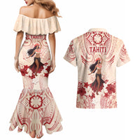Tahiti Women's Day Couples Matching Mermaid Dress and Hawaiian Shirt With Polynesian Pattern LT05 - Polynesian Pride