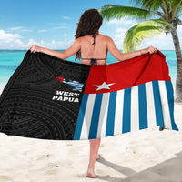 Persoalised West Papua Sarong Polynesian Pattern With Coat Of Arms LT05 - Polynesian Pride